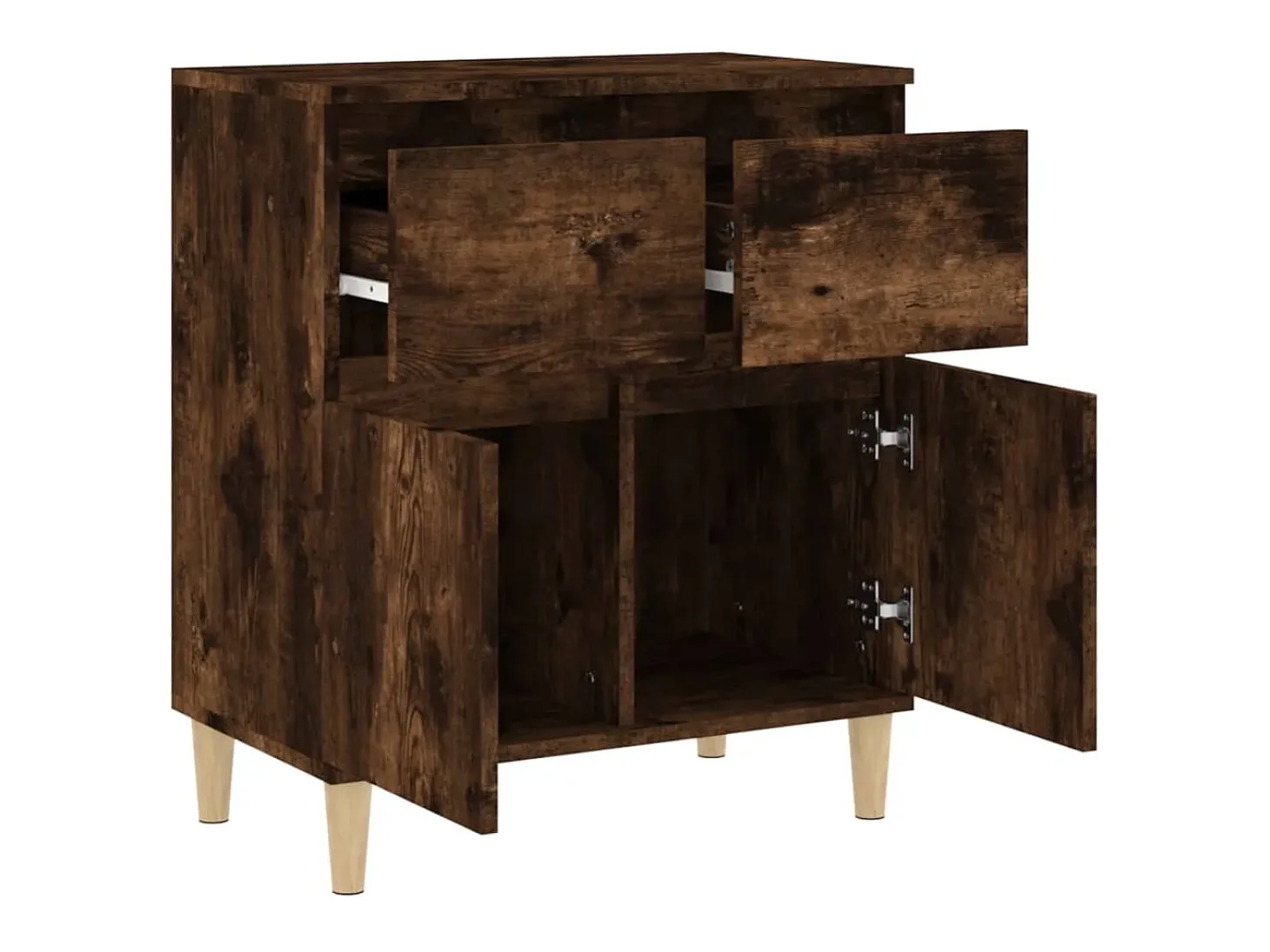Aparador buffet cómoda mueble mueble de almacenamiento organizador cocina salón salón 60 x 35 x 70 cm madera contrachapada marrón 02_0030977