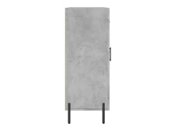 Aparador buffet cómoda mueble mueble de almacenaje organizador cocina salón salón 69,5 x 34 x 90 cm madera contrachapada gris 02_0032049