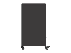 Aparador buffet cómoda mueble mueble de almacenaje organizador cocina salón salón 68,5 x 39 x 72 cm acero negro 02_0036018