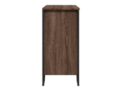 Aparador buffet cómoda mueble mueble de almacenaje organizador cocina salón salón 78 x 35,5 x 74,5 cm madera contrachapada marrón 02_0031416