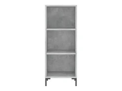 Aparador buffet cómoda mueble mueble de almacenaje organizador cocina salón salón 34,5 x 32,5 x 90 cm madera contrachapada gris 02_0031868