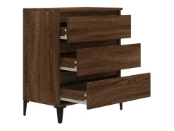 Aparador buffet cómoda mueble mueble de almacenaje organizador cocina salón salón 60 x 35 x 70 cm madera contrachapada marrón 02_0031295