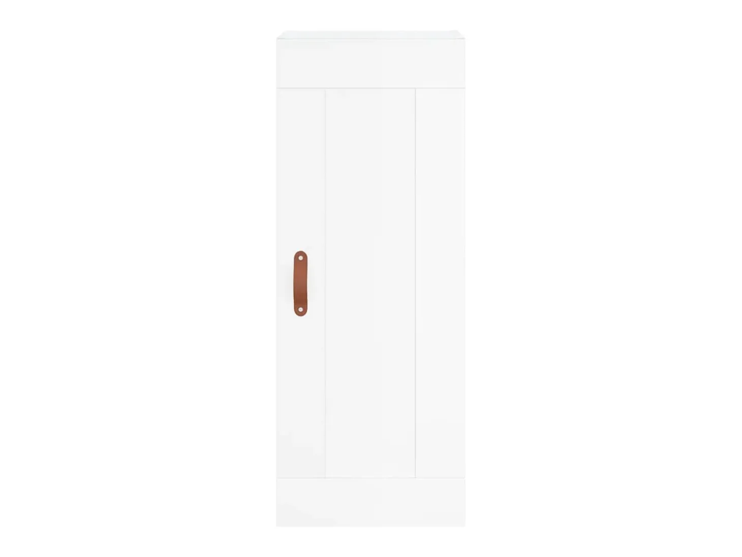 Aparador buffet cómoda mueble mueble de almacenaje organizador cocina salón salón alto brillo 34,5 x 34 x 180 cm madera contrachapada blanco 02_0032796