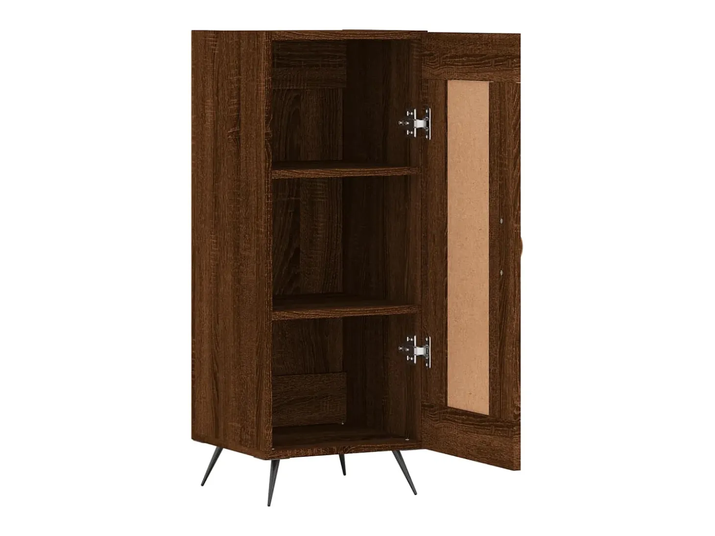 Aparador buffet cómoda mueble mueble de almacenamiento organizador cocina salón salón 34,5 x 34 x 90 cm madera contrachapada marrón 02_0031236