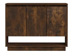 Aparador buffet cómoda mueble mueble de almacenaje organizador cocina salón salón 97 x 31 x 75 cm madera contrachapada marrón 02_0031136