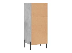 Aparador buffet cómoda mueble mueble de almacenaje organizador cocina salón salón 34,5 x 32,5 x 90 cm madera contrachapada gris 02_0031870
