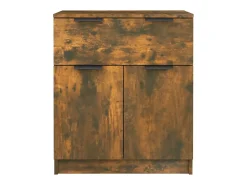 Aparador buffet cómoda mueble mueble de almacenaje organizador cocina salón salón 60 x 30 x 70 cm madera contrachapada marrón 02_0030958
