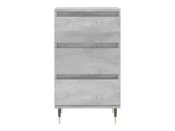 Aparador buffet cómoda mueble mueble de almacenamiento organizador cocina salón salón 40 x 35 x 70 cm madera contrachapada gris 02_0031929