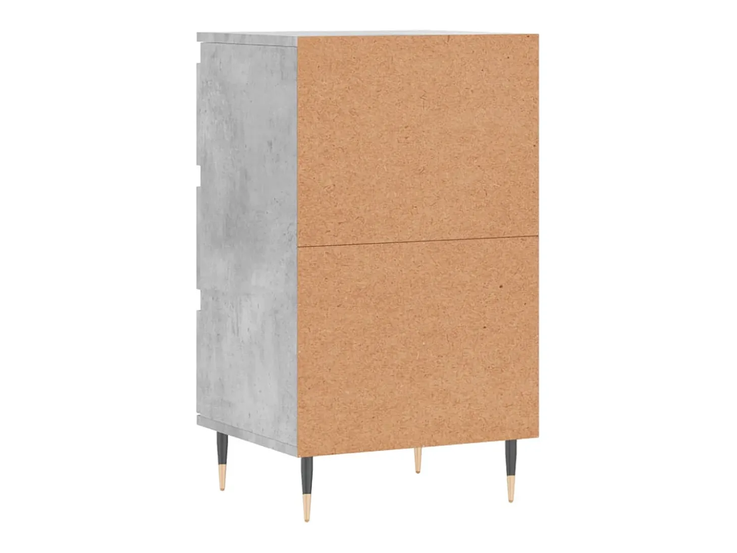 Aparador buffet cómoda mueble mueble de almacenamiento organizador cocina salón salón 40 x 35 x 70 cm madera contrachapada gris 02_0031929