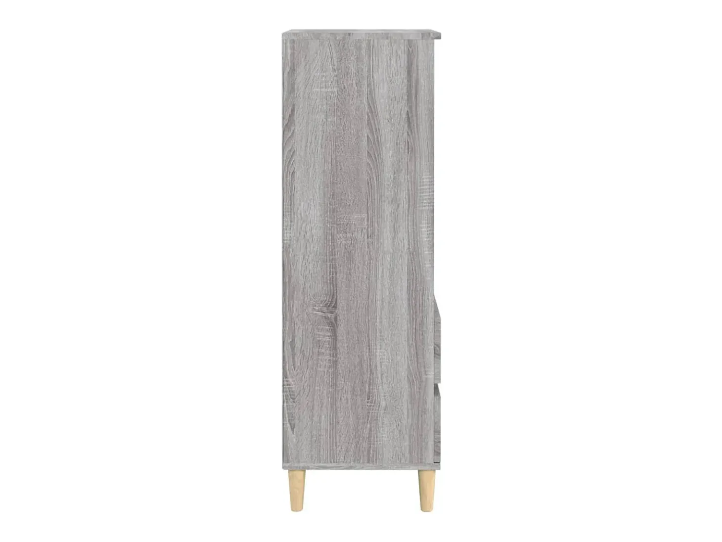 Aparador buffet cómoda mueble almacenaje organizador cocina salón salón alto Sonoma 40 x 36 x 110 cm madera contrachapada gris 02_0035358