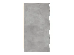 Aparador buffet cómoda mueble almacenaje organizador cocina salón salón juego de 2 madera contrachapada gris 02_0036880