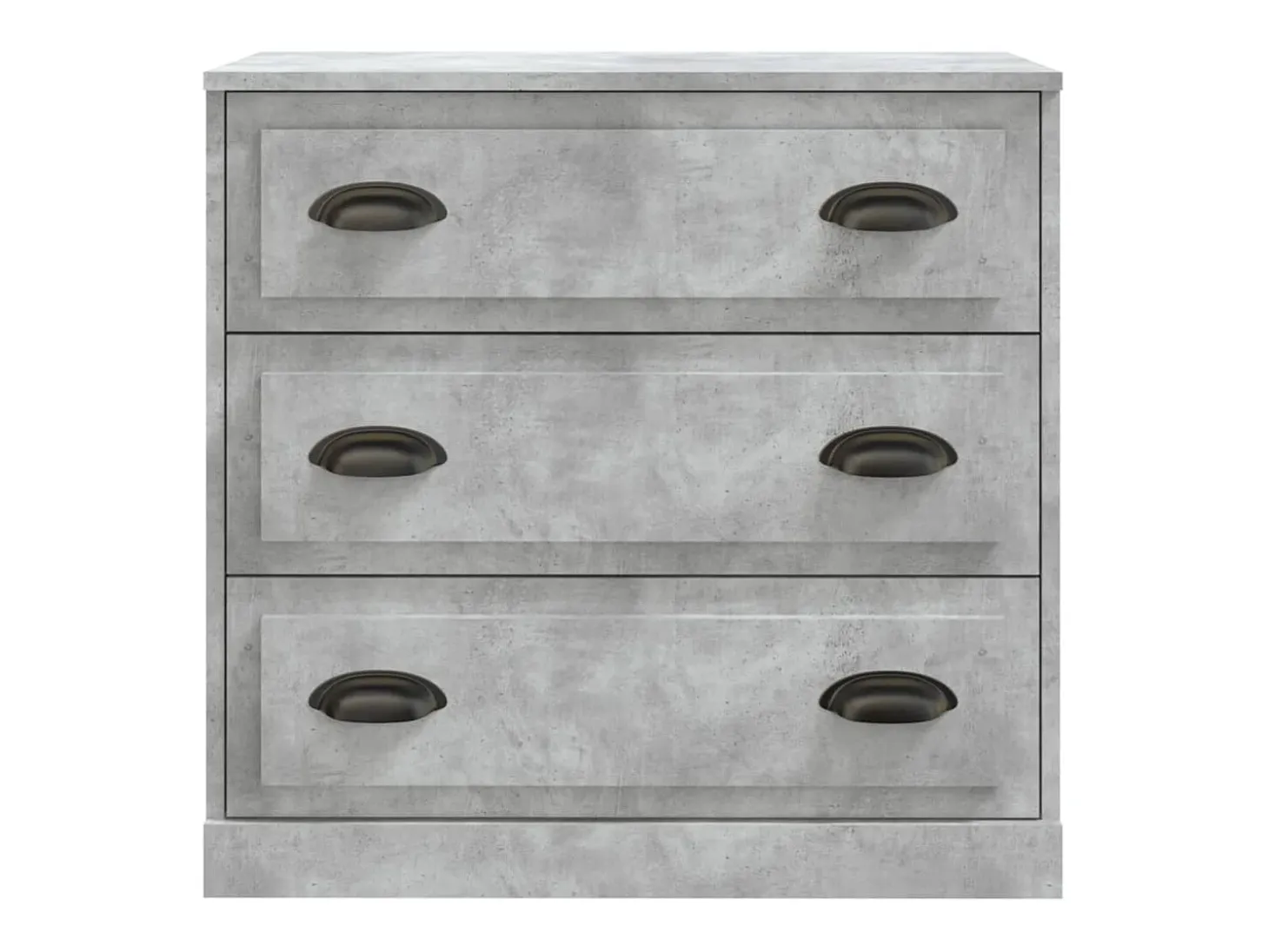 Aparador buffet cómoda mueble almacenaje organizador cocina salón salón juego de 2 madera contrachapada gris 02_0036880