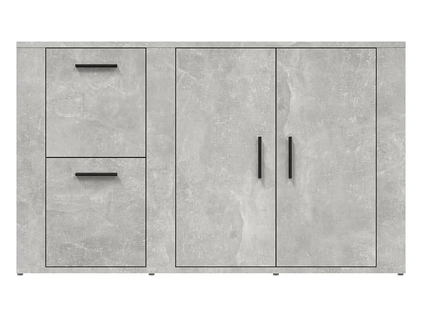 Aparador buffet cómoda mueble mueble de almacenaje organizador cocina salón salón 100 x 33 x 59,5 cm madera contrachapada gris 02_0031821