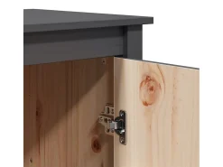 Aparador buffet cómoda mueble almacenaje organizador cocina salón salón 83 x 41,5 x 100 cm madera maciza de pino gris 02_0031808