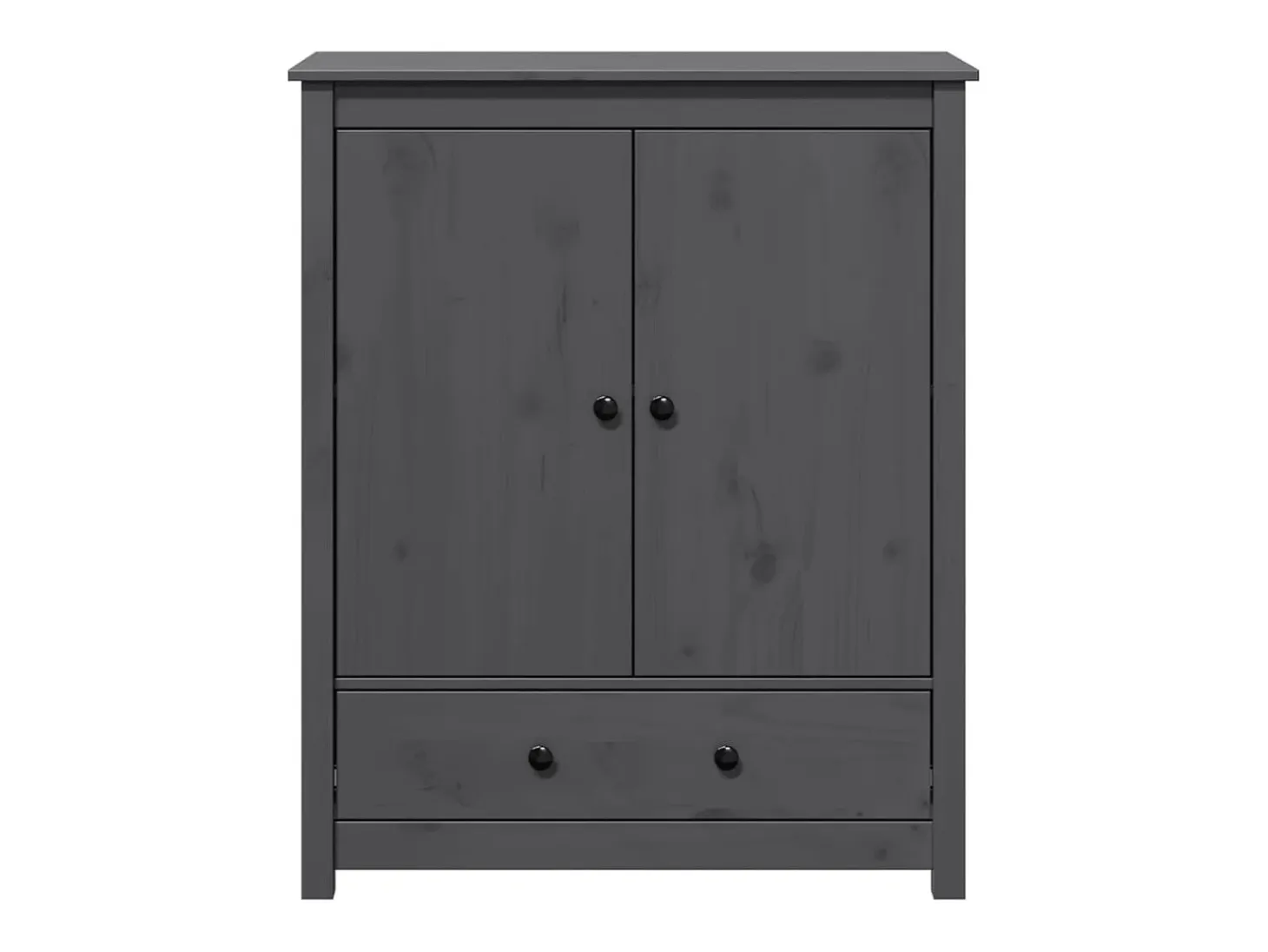 Aparador buffet cómoda mueble almacenaje organizador cocina salón salón 83 x 41,5 x 100 cm madera maciza de pino gris 02_0031808
