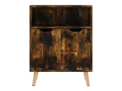 Aparador buffet cómoda mueble mueble de almacenaje organizador cocina salón salón 60 x 30 x 72 cm madera contrachapada marrón 02_0030962