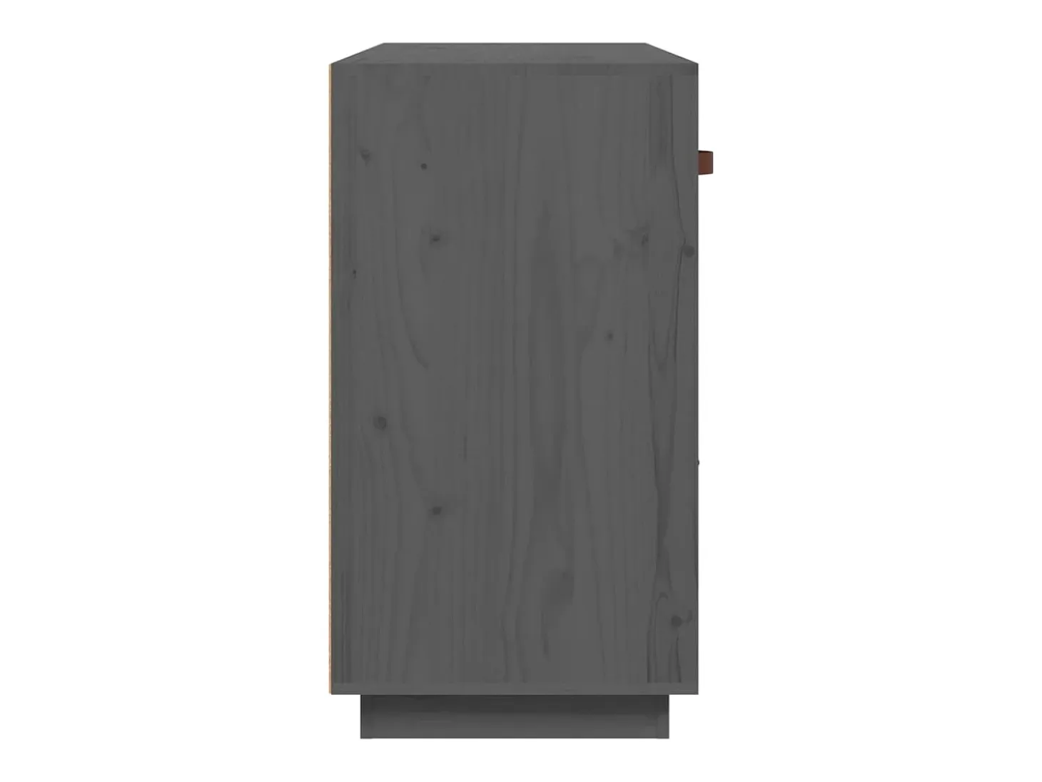 Aparador buffet cómoda mueble almacenaje organizador cocina salón salón 100 x 40 x 75 cm madera maciza de pino gris 02_0031766