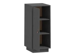 Aparador buffet cómoda mueble almacenaje organizador cocina salón salón 34 x 40 x 75 cm madera maciza de pino gris 02_0031786