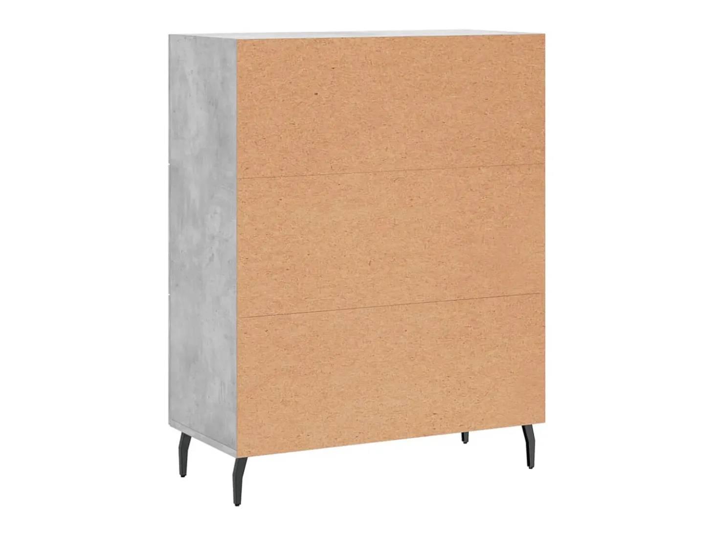 Aparador buffet cómoda mueble almacenaje organizador cocina salón salón 69,5 x 34 x 90 cm madera contrachapada gris 02_0032036