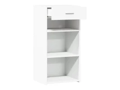 Aparador buffet cómoda mueble almacenaje organizador cocina salón salón 45 x 42,5 x 93 cm madera contrachapada blanco 02_0030315