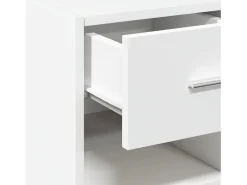 Aparador buffet cómoda mueble almacenaje organizador cocina salón salón 45 x 42,5 x 93 cm madera contrachapada blanco 02_0030315