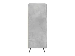 Aparador buffet cómoda mueble mueble de almacenaje organizador cocina salón salón 69,5 x 34 x 90 cm madera contrachapada gris 02_0032050