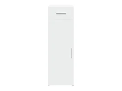 Aparador buffet cómoda mueble mueble de almacenamiento organizador cocina salón salón 30 x 42,5 x 93 cm madera contrachapada blanco 02_0030226