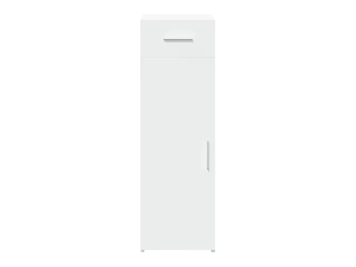 Aparador buffet cómoda mueble mueble de almacenamiento organizador cocina salón salón 30 x 42,5 x 93 cm madera contrachapada blanco 02_0030226