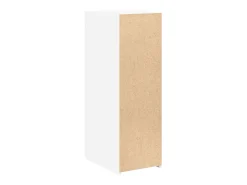 Aparador buffet cómoda mueble mueble de almacenamiento organizador cocina salón salón 30 x 42,5 x 93 cm madera contrachapada blanco 02_0030226