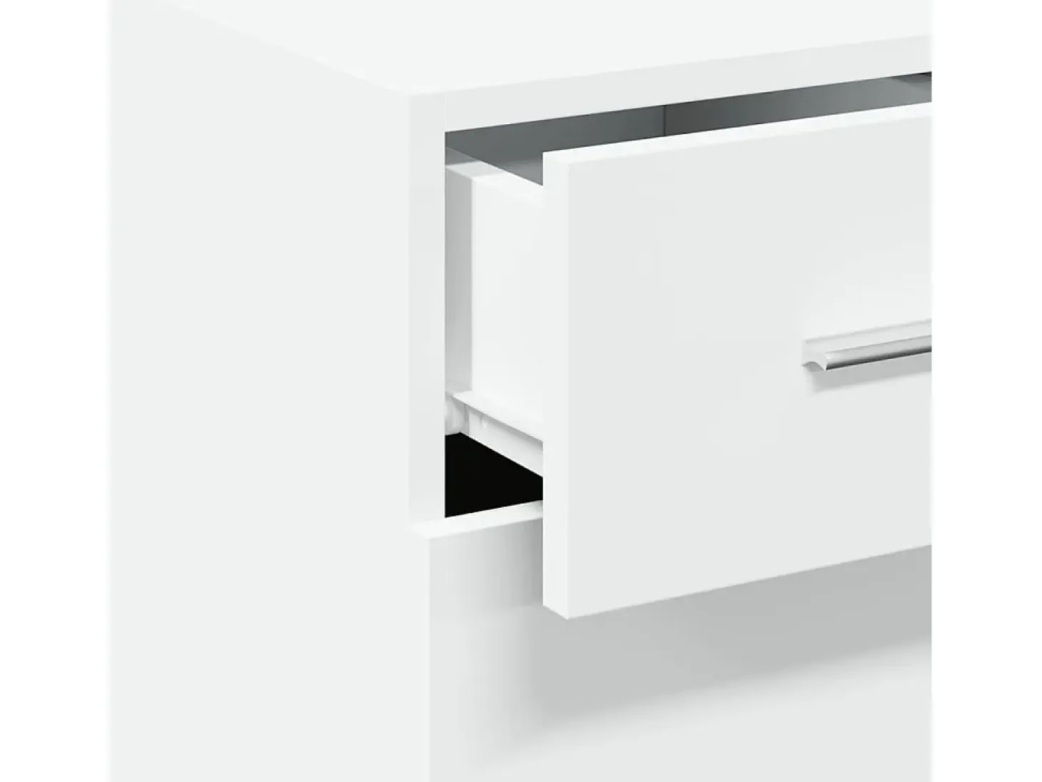 Aparador buffet cómoda mueble mueble de almacenamiento organizador cocina salón salón 30 x 42,5 x 93 cm madera contrachapada blanco 02_0030226