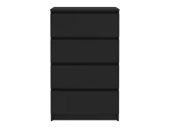 Aparador buffet cómoda mueble mueble de almacenaje organizador cocina salón salón 60 x 35 x 98,5 cm madera contrachapada negra 02_0036002