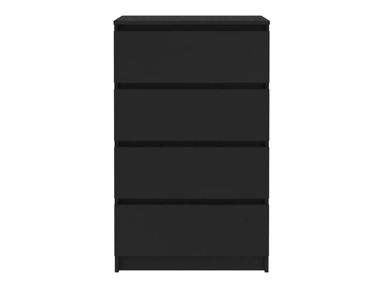 Aparador buffet cómoda mueble mueble de almacenaje organizador cocina salón salón 60 x 35 x 98,5 cm madera contrachapada negra 02_0036002