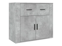 Aparador buffet cómoda mueble mueble de almacenamiento organizador cocina salón salón madera de alta ingeniería gris 02_0034728