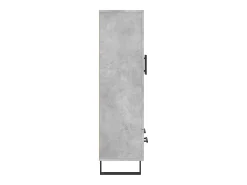 Aparador buffet cómoda mueble mueble de almacenaje organizador cocina salón salón alto 69,5 x 31 x 115 cm madera contrachapada gris 02_0034460