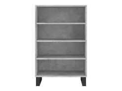 Aparador buffet cómoda mueble mueble de almacenamiento organizador cocina salón salón alto 57 x 35 x 90 cm madera contrachapada gris 02_0034453