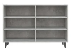 Aparador buffet cómoda mueble mueble de almacenaje organizador cocina salón salón 103,5 x 35 x 70 cm madera contrachapada gris 02_0031842