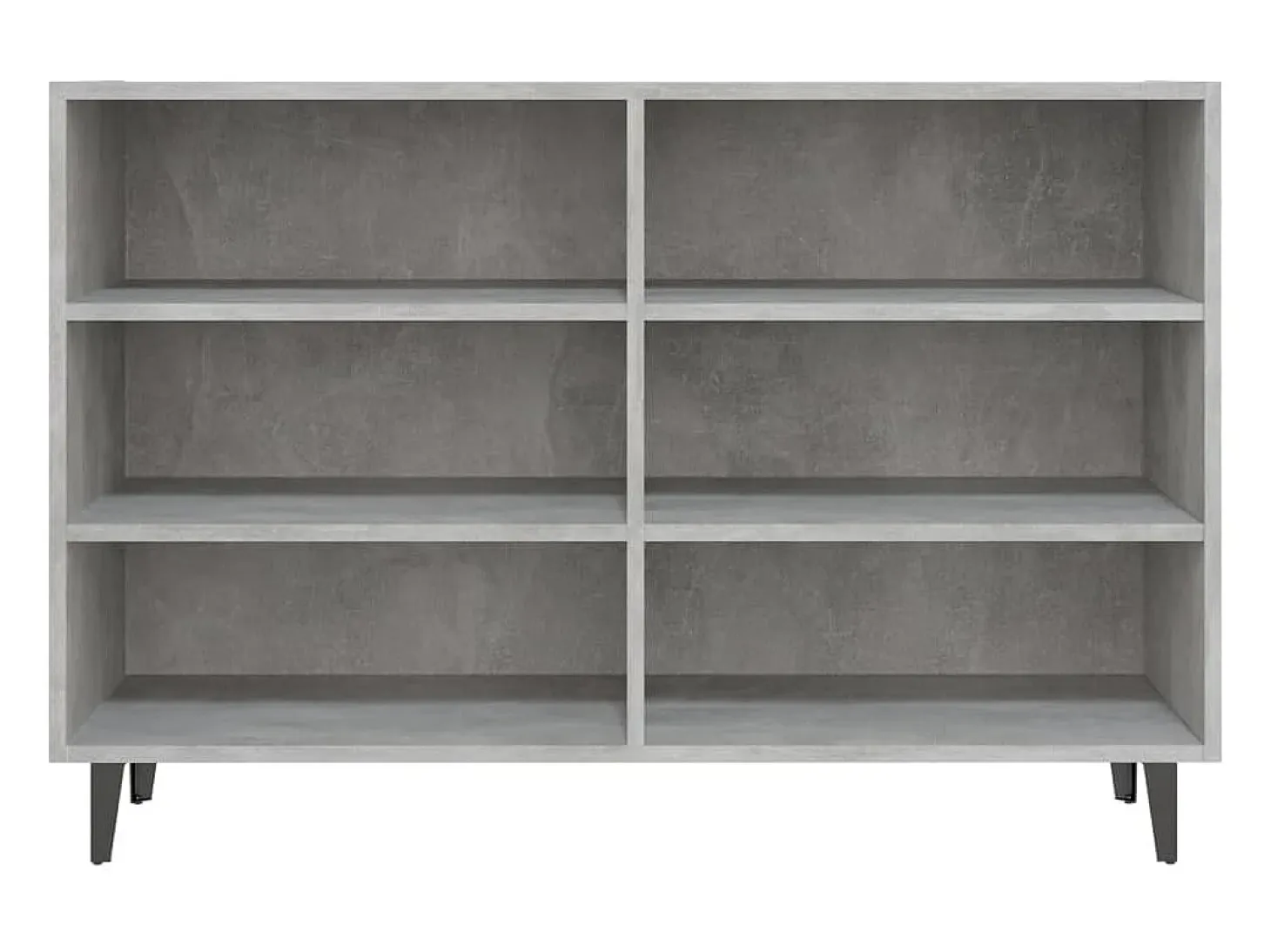 Aparador buffet cómoda mueble mueble de almacenaje organizador cocina salón salón 103,5 x 35 x 70 cm madera contrachapada gris 02_0031842