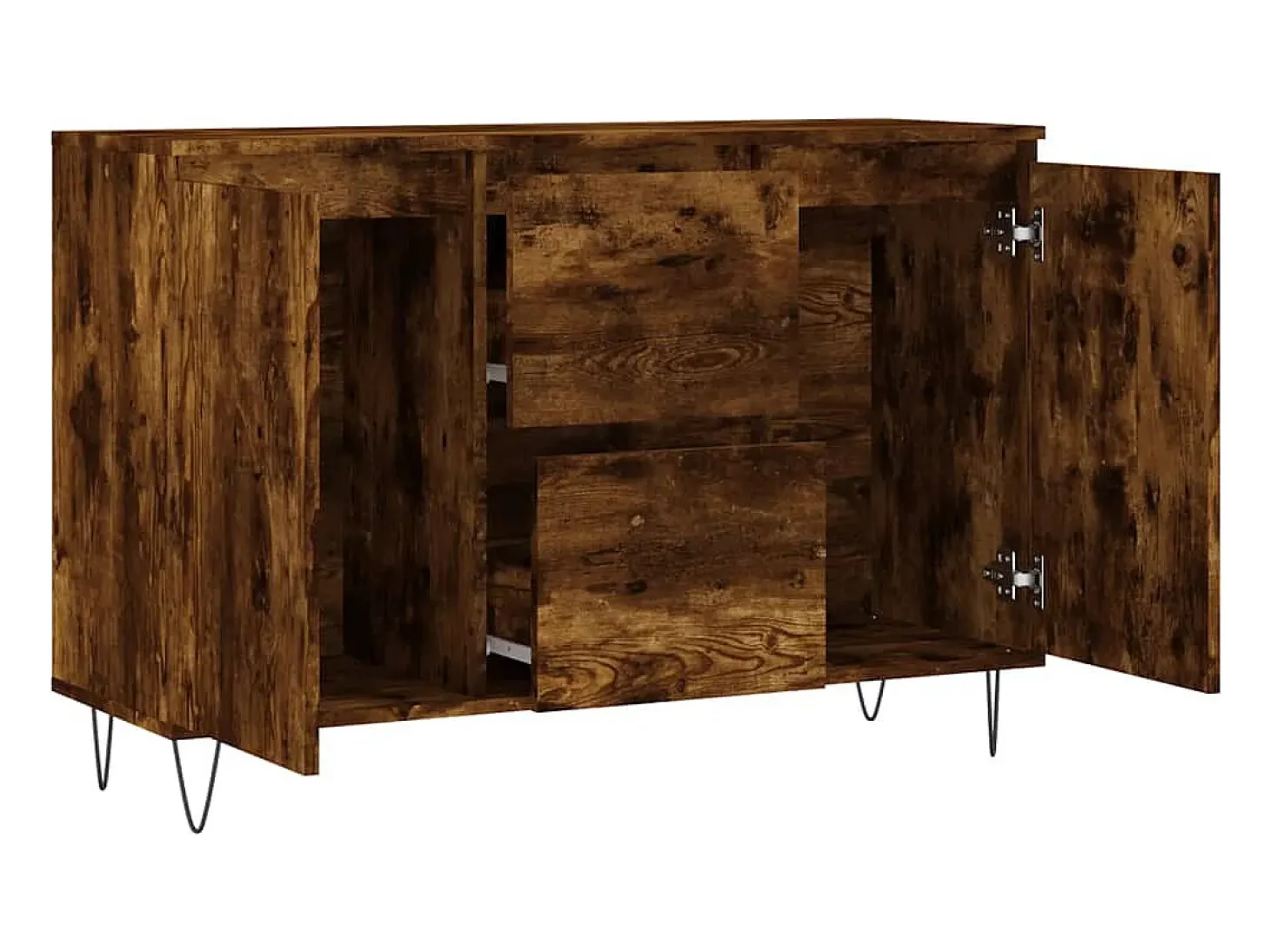 Aparador buffet cómoda mueble mueble de almacenaje organizador cocina salón salón 104 x 35 x 70 cm madera contrachapada marrón 02_0030857