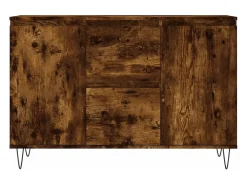Aparador buffet cómoda mueble mueble de almacenaje organizador cocina salón salón 104 x 35 x 70 cm madera contrachapada marrón 02_0030857