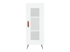 Aparador buffet cómoda mueble mueble de almacenaje organizador cocina salón salón 34,5 x 34 x 90 cm madera contrachapada blanco 02_0030283