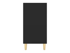 Aparador buffet cómoda mueble mueble de almacenamiento organizador cocina salón salón 103,5 x 35 x 70 cm madera contrachapada negra 02_0035824