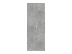 Aparador buffet cómoda mueble mueble de almacenamiento organizador cocina salón salón alto 70 x 42,5 x 185 cm madera contrachapada gris 02_0034718