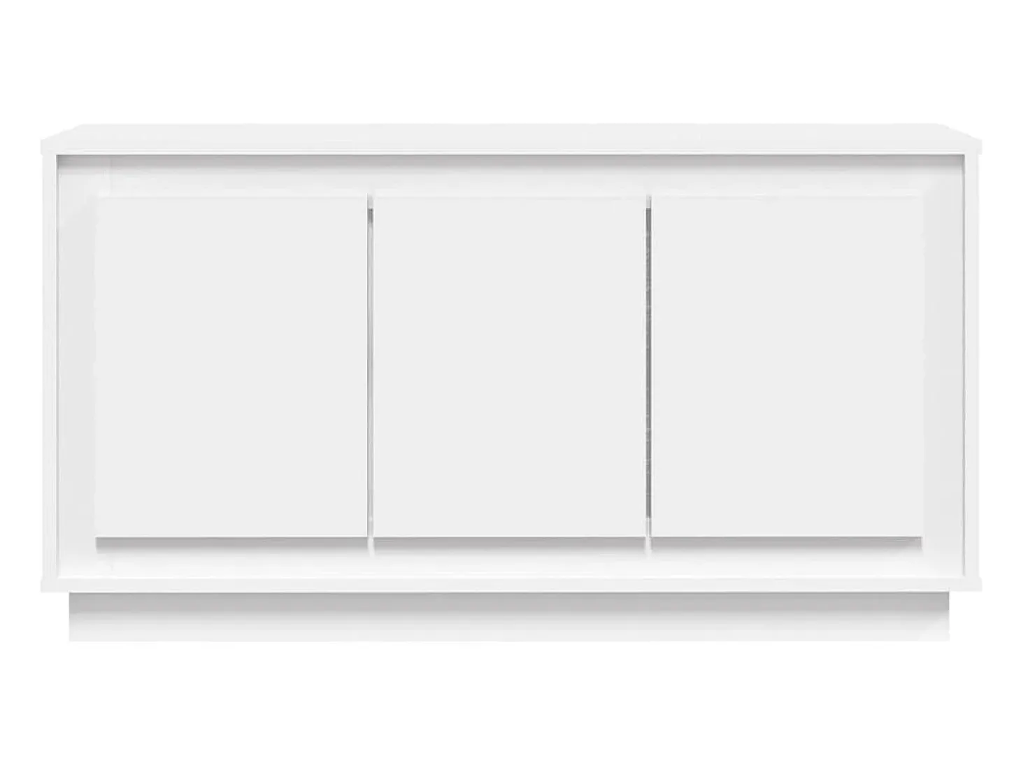 Aparador buffet cómoda mueble mueble de almacenaje organizador cocina salón salón 102 x 35 x 55 cm madera contrachapada blanco 02_0030174