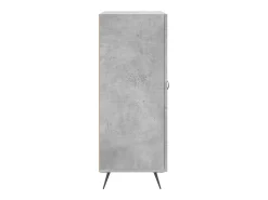 Aparador buffet cómoda mueble mueble de almacenaje organizador cocina salón salón 69,5 x 34 x 90 cm madera contrachapada gris 02_0032048