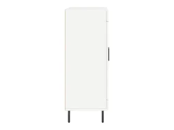 Aparador buffet cómoda mueble mueble de almacenaje organizador cocina salón salón 69,5 x 34 x 90 cm madera contrachapada blanco 02_0030446