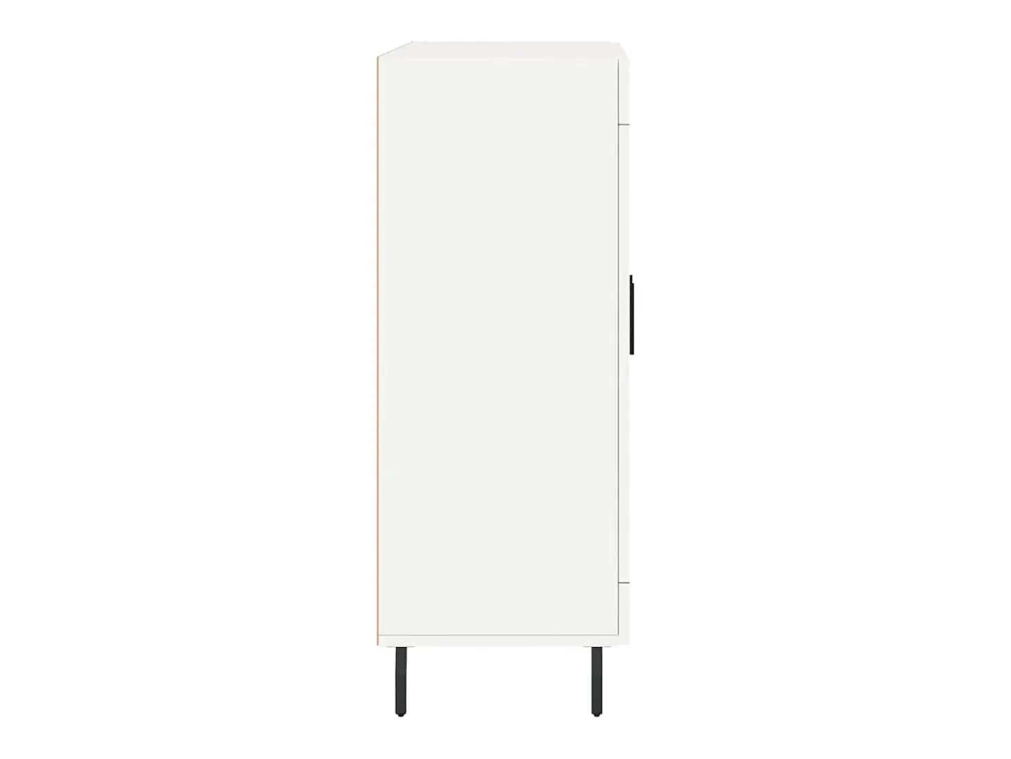 Aparador buffet cómoda mueble mueble de almacenaje organizador cocina salón salón 69,5 x 34 x 90 cm madera contrachapada blanco 02_0030446