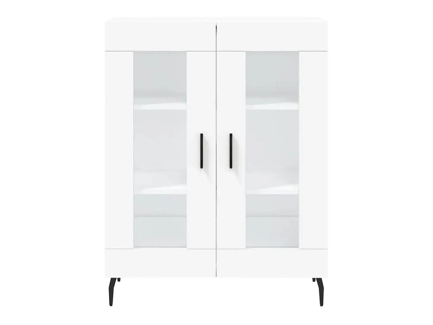 Aparador buffet cómoda mueble mueble de almacenaje organizador cocina salón salón 69,5 x 34 x 90 cm madera contrachapada blanco 02_0030446