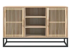 Aparador buffet cómoda mueble mueble de almacenaje organizador cocina salón salón 105 x 30 x 65 cm madera contrachapada marrón 02_0029503