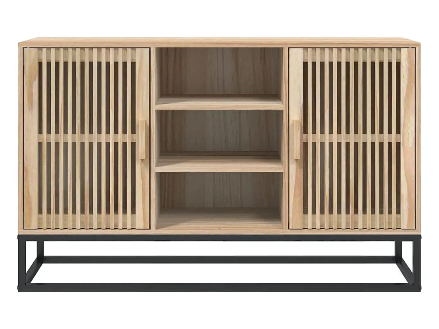 Aparador buffet cómoda mueble mueble de almacenaje organizador cocina salón salón 105 x 30 x 65 cm madera contrachapada marrón 02_0029503