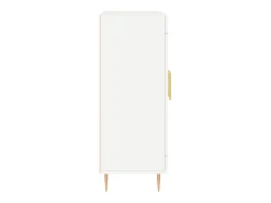 Aparador buffet cómoda mueble mueble de almacenaje organizador cocina salón salón 69,5 x 34 x 90 cm madera contrachapada blanco 02_0030458